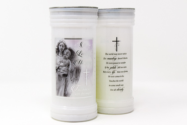 Pillar Candle In Loving Memory.