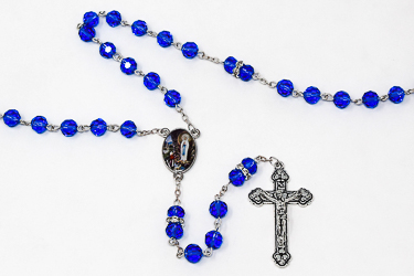 Lourdes Crystal Rosary Beads.