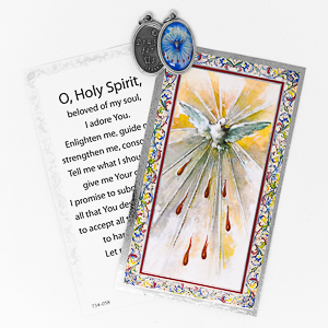 Confirmation Foil Leaflet and Medal Prayer Card.