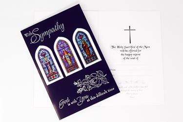 Sympathy Mass Card God is with You.