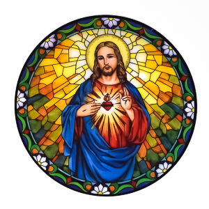 Sacred Heart of Jesus Sun Catcher.