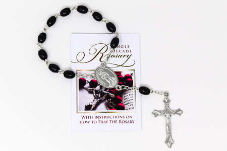 Lourdes One Decade Wooden Rosary.