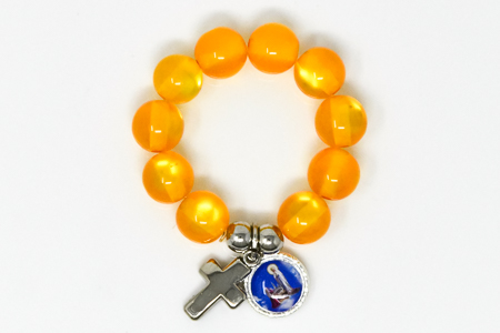 Lourdes Glass Rosary Ring.