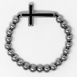 Men's Cross Bracelet Nickel Free.