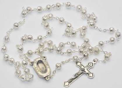 DIRECT FROM LOURDES - Lourdes Apparition Water Rosary Beads.