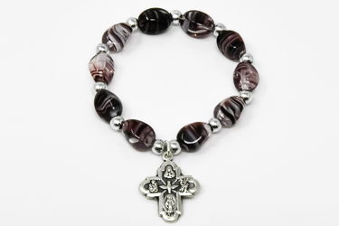 Polished Glass Rosary Ring.