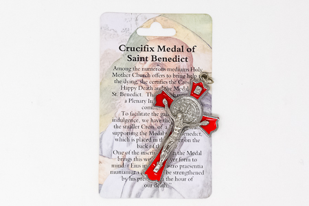 Red Saint Benedict Crucifix.