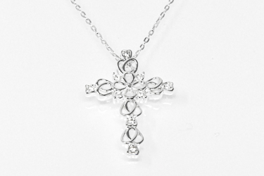 Sterling Silver Cross Necklace.