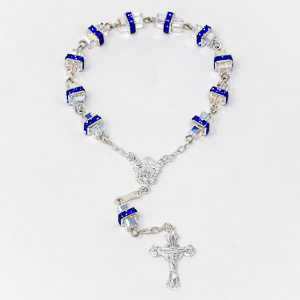 Sterling Silver One Decade Rosary.