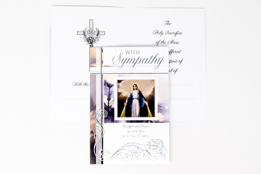 Sympathy Mass Card.